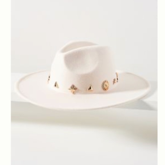 ⭐️ Woven Rancher Charm-Trimmed Boho Peasant Desert Chic Hipster Panama Farm Hat